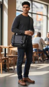 Trion Genuine Leather Concealed Sling Bag