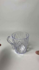 GL-331 (6 pcs / 12 pcs) - Gelas Cangkir Polin Plastik Bening 450 ml Gelas Kristal Bening Cangkir Plastik Mika Bening