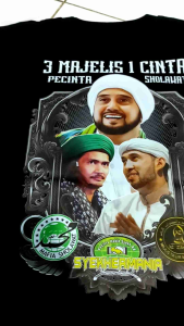 Kaos Majelis PECINTA SHOLAWAT - 3 MAJELIS Kaos Dakwah Kaos Majelis Kaos Sholawat Premium Bahan Catton Combad 24S