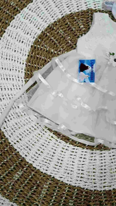 Gaun Bayi Usia 6-12 Bulan Warna Putih