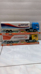 Mainan Truck Trailer Anak Truck Container Mobil Paket Ekspedisi Panjang 42 cm no KGP 127-1