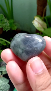 #JD072 Labradorite ลาบราโดไรต์ หัวใจ หินธรรมชาติ หินสะสม ขนาด 2.7×3.5 cm