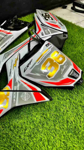 Desain Stiker Decal Motor Custom: Stiker Fullbody CRF 150L dengan Nama & Nomor