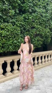 Dressfriends.bybf - Freesia ruffle Dress เดรสยาว ระบายกรุยกราย ออกงาน