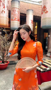 ❤️ Áo dài cao cấp đẹp 4 tà thêu đẹp mềm mại giá rẻ hàng thiết kế