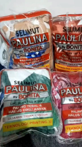 Bonita Selimut Paulina Ukuran 160x200 cm Bahan 100% Polyster Lembut & Halus Gratis Tas Packing Mika Cocok untuk Kado Pernikahan Ulang Tahun