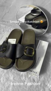 Sandal Slop Wanita Karet Jelly Import Lembut Nyaman Ringan Gesper Besi Aktiv Power Alina 928