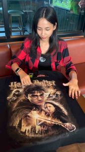 เสื้อแฮร์รี่ พอตเตอร์(เรืองแสง)ป้ายRockTees ผ้านุ่ม Cotton100