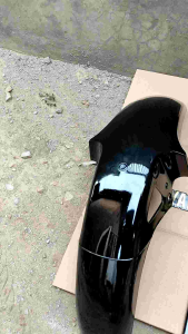 Tangki RX King Hitam Tahun 1995 Set Emblem Yamaha & Stiker Tebal Tinggal Pasang