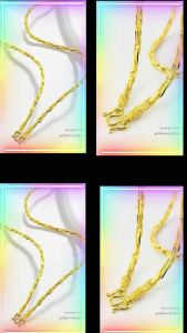 สร้อยคอหุ้มทองคำแท้หนาพิเศษเกรดพรีเมี่ยม  นน.3 บาท ยาว 25 นิ้ว