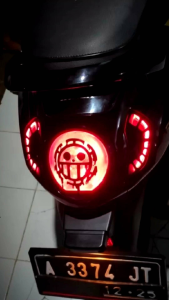 stiker lampu sen scoopy 2021-2022 (satu set depan blakang)