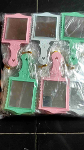 50pcs souvenir kaca kotak soft warna warni kemas plastik