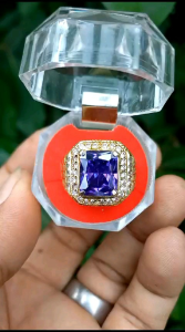 Cincin Batu Kecubung Ungu Asli Mewah