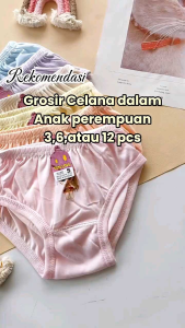 PROMO 6 PCS CELANA DALAM ANAK PEREMPUAN MOTIF KARAKTER BAHAN KATUN ADEM LEMBUT