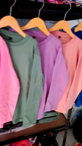 Kaos Polos Anak Lengan Panjang Cotton Combed 30s Usia 2-12 Tahun/Baju Atasan Anak