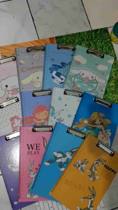 Papan Ujian Papan Jalan Clipboard Clip Board Karakter Lucu Ukuran 34 x 22 cm F4