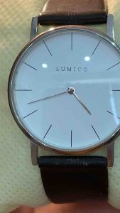 Đồng hồ nam nữ LUMICO QUARTZ size 335mm dáng form Longine chạy 2 kim kính cong dây da tốt