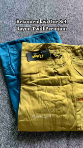 One set rayon busui friendly / Setelan Bottega Polos / Setelan Rayon /setelan celana