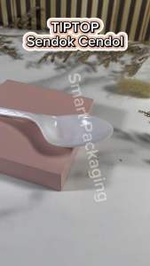 [ISI 50 PCS] TIPTOP Sendok Cendol Putih Panjang / Senduk Plastik Dawet Es Buah Sop Buah / Sendok Teh Medium Panjang Murah Sekali Pakai