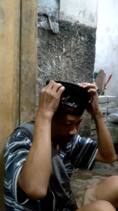 Kopiah Muslim Peci Songkok Hitam Logo Santri Gratis Bordir Nama Anak dan Pria Dewasa