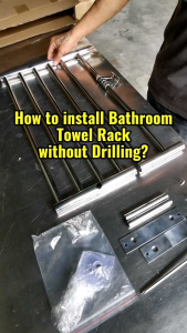 60cm Self-Adhesive 304 Stainless Steel 2 Tier Towel Rack (New-Upgraded)