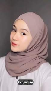 Pashmina Instan Melayu & Pasmina Malaysia Tali Ikat Simple Tanpa Pentul Ceruty Babydoll
