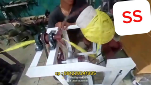 Alat rol tali rafia manual untuk usaha