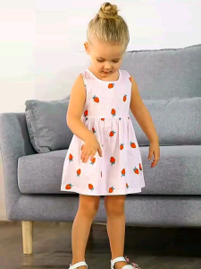 LightShine 1-6y Korean Ribbon Dress: Cotton Kids & Baby Dress