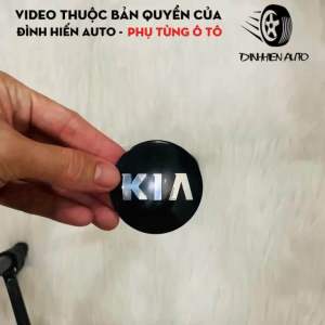 Miếng dán logo chụp mâm (lazang) xe ô tô Kia kích thước tổng thể 58mm tạo độ sang trọng cho xe