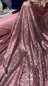 Bahan Kain Payet Sequeen Premium / Kain Tile Seribu Payet (Harga Per 05 Meter)