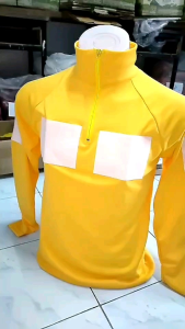 เสื้อดับเพลิง กู้ภัย นักป้องกันฯ แขนยาวติดตีนตุ๊กแก