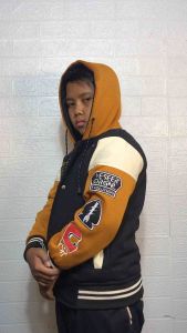 Jaket Varsity Anak Lakilaki Perempuan Umur 7-12 Tahun - Kain Fleece Tebal Gramasi 280 - Fashion Bordir