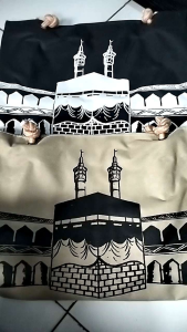 Tas Selempang Wanita Totebag Souvenir Haji&Umrah Bahan kanvas Anti Air