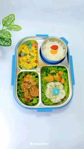 Bolde - Sundbaby Baby Zoo Box Kotak Bekal Makan Anak Lunch Box Bento Box Stainless Steel BPA Free 1500 ml