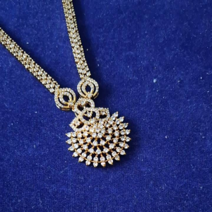 Premium Ad Stone Neckset With Earrings - High Shine Cz Traditional Set