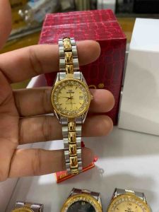 Mirarege Rx Permata Kombinasa/Silver list Gold Jam Tangan Wanita Original Mirage Tahan Air Tanggal Aktif Stainless Steel Garansi Original