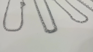 Kalung Rodium Panjang 45cm Motif Kalung Silver Isi 12pcs