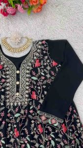 LAUNCHING NEW BEAUTIFUL EMBROIDERY GEORGETTE WORK TOPS AND PALAZZO COMES WITH BEAUTIFUL LACE BORDER WORK DUPPATA FOR BIG OCCASION
