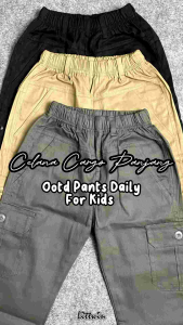 (3 bulan - 12 tahun) Celana Cargo Panjang Anak Premium FANY/ Sirwal Cargo Anak
