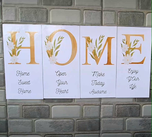 CETAK FOTO HIASAN DINDING HOME UKURAN 15x30 SUDAH DIBINGKAI 4 PAPAN MDF  PROSES 1 HARI BISA COD