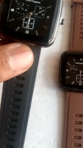 Abbasy watchJam tangan wanita pria persegi kotak tali rubber terlariss