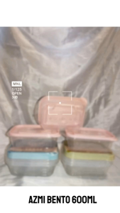 AZUMI BENTO SEALWARE MEDIUM SET 3 PCS 600 ML ( SW116 ) / Tempat Penyimpanan makanan