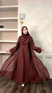 Mahreen Abaya Turkie Bahan Ceruty Premium