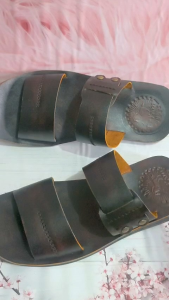 SANDAL PRIA FULL KULIT SAPI 100% SAMPAI ALAS KAKI KODE 4032 COKLAT ( PREMIUM QUALITY )