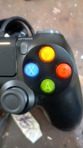 TOMBOL TOMBOL KANAN STIK PS2 TW MODEL STIK XBOX/ TOMBOL KANAN STIK PS2 TW/OP TRANSFARAN MODEL STIK XBOX WARNA