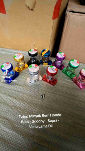 Tutup Minyak Rem CNC Honda Baut Silang - Variasi Master Rem Honda Beat Vario Scoopy