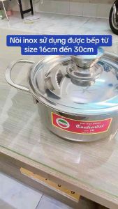 Nồi inox 430 sử dụng được bếp điện từTân tiến đạt size 16cm đến 30cm