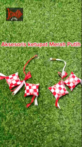 Bendera ketupat merah putih untuk dimobil