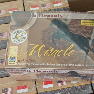 MIRACLE CANDY ++++COFFEE SABAH BRAND ORIGINAL WITH GOLD QR VERIFY