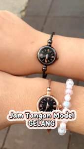 JAM TANGAN WBS WANITA KECIL CASUAL ANOLOG GELANG RANTAI STAINLESS STEEL Pasir Korea Vintage Anak Remaja Dewasa RM025